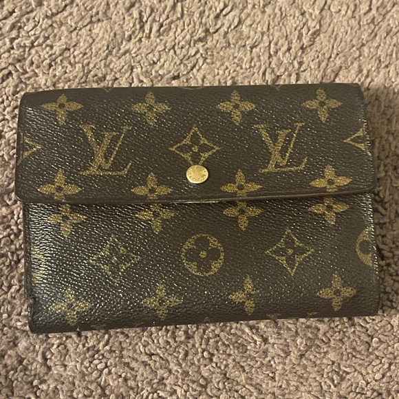 Louis Vuitton Monogram Porte Tresor Etui Papier Great Condition! Trifold Wallet - Picture 1 of 16